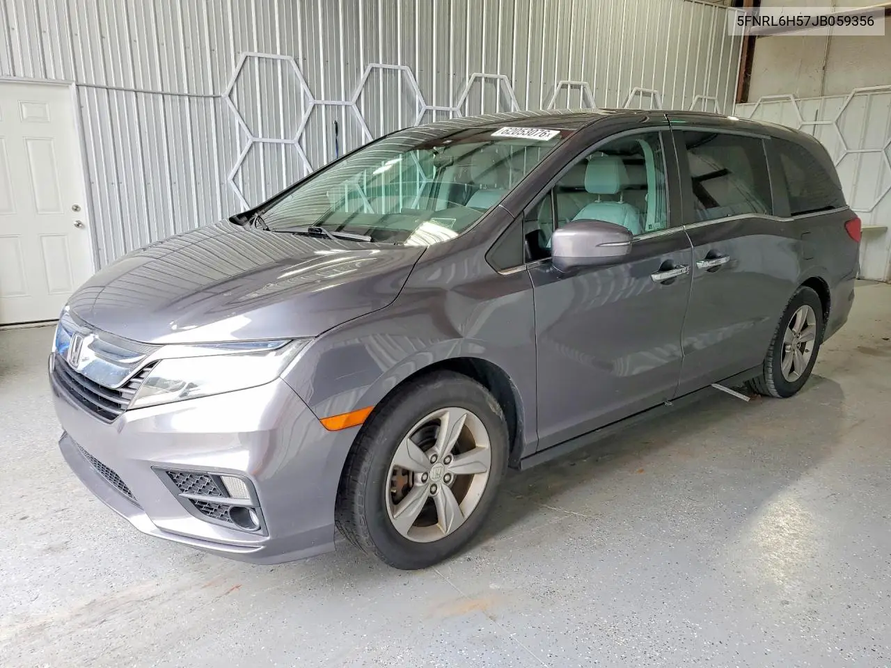 2018 Honda Odyssey Ex VIN: 5FNRL6H57JB059356 Lot: 62053076