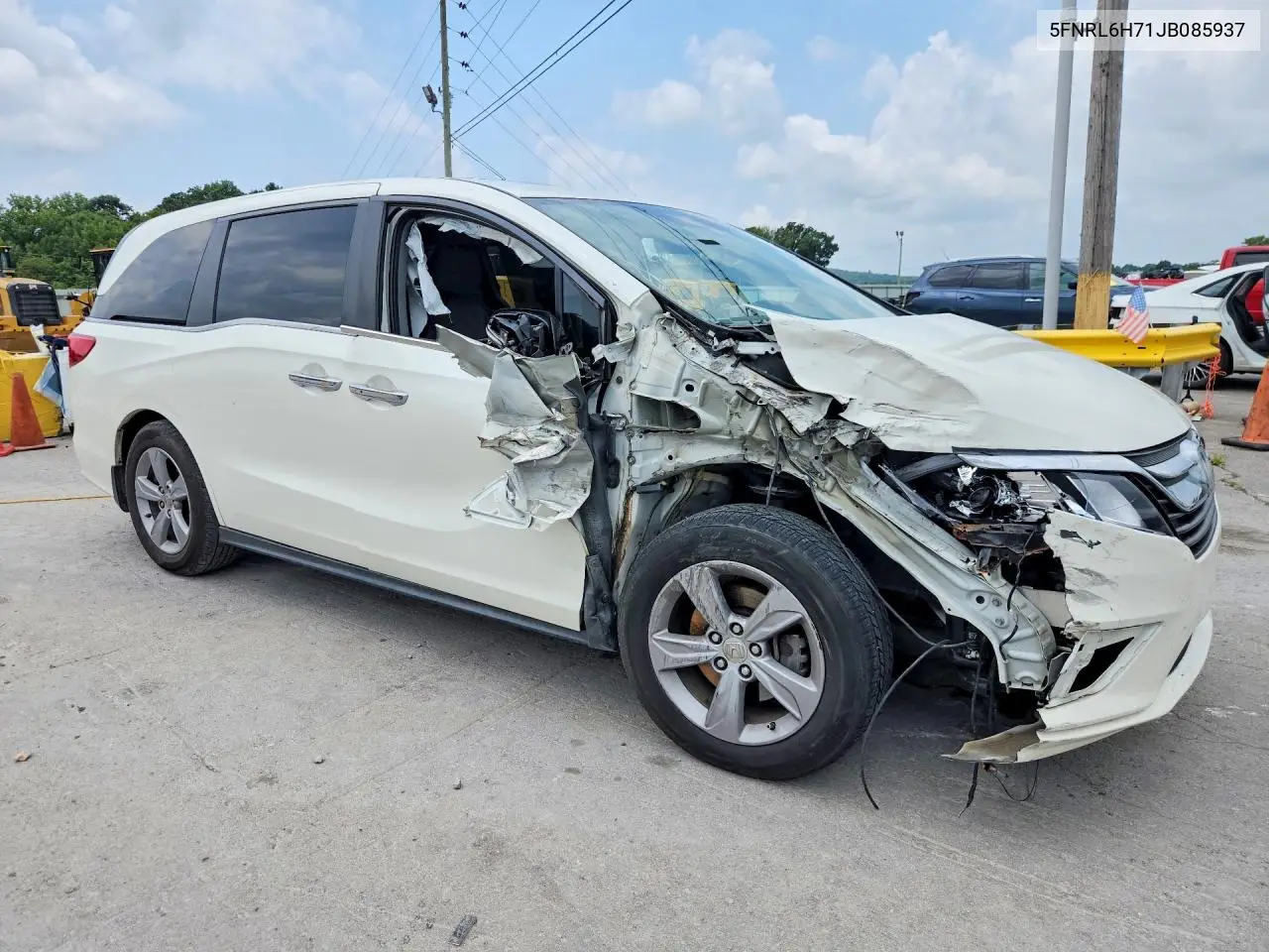 2018 Honda Odyssey Exl VIN: 5FNRL6H71JB085937 Lot: 62237586