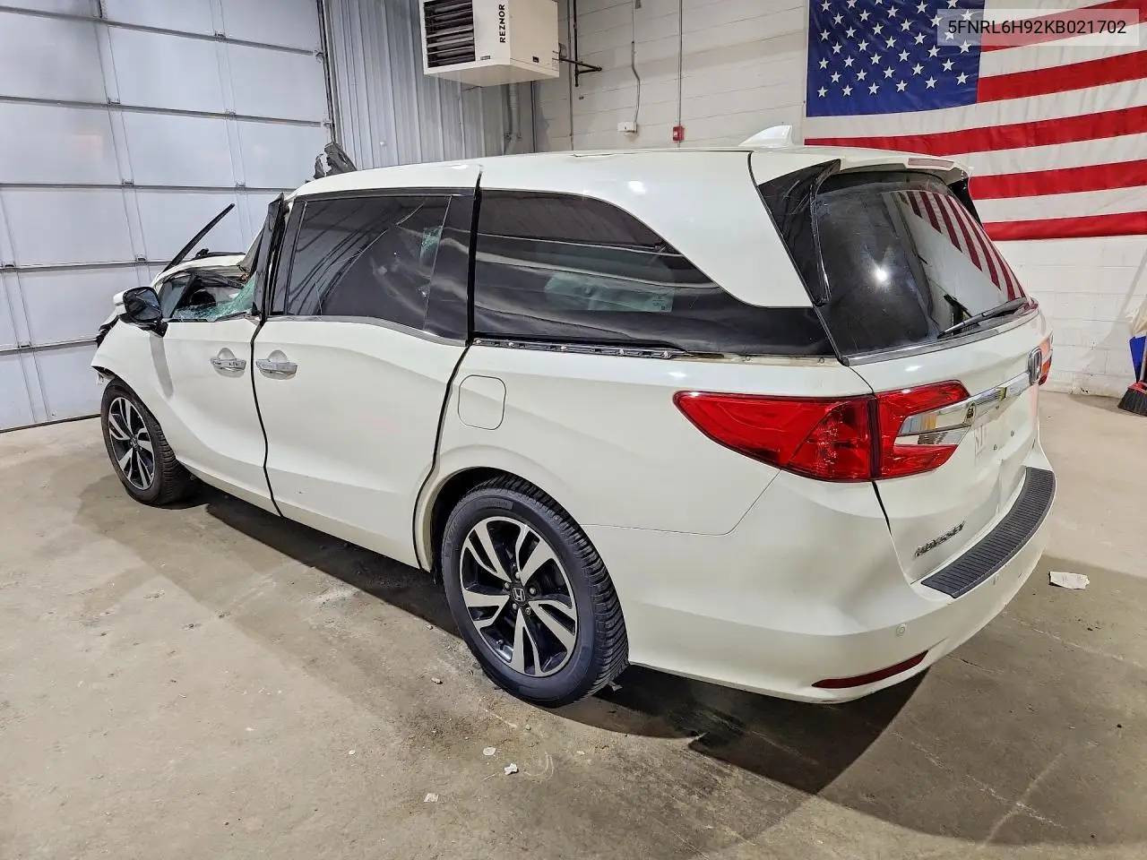 2019 Honda Odyssey Elite VIN: 5FNRL6H92KB021702 Lot: 57723896