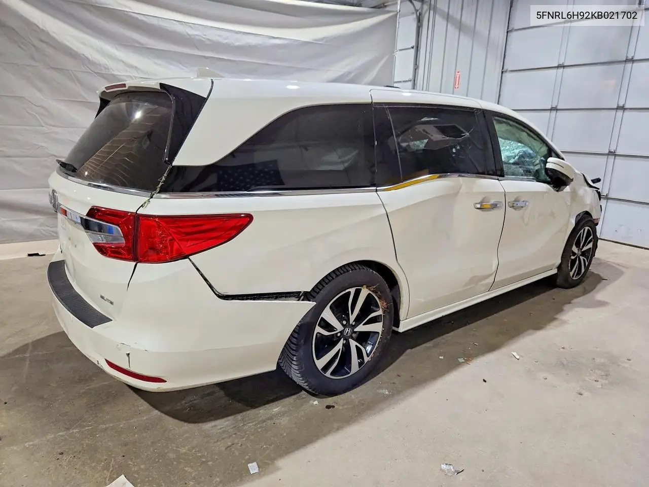 2019 Honda Odyssey Elite VIN: 5FNRL6H92KB021702 Lot: 57723896
