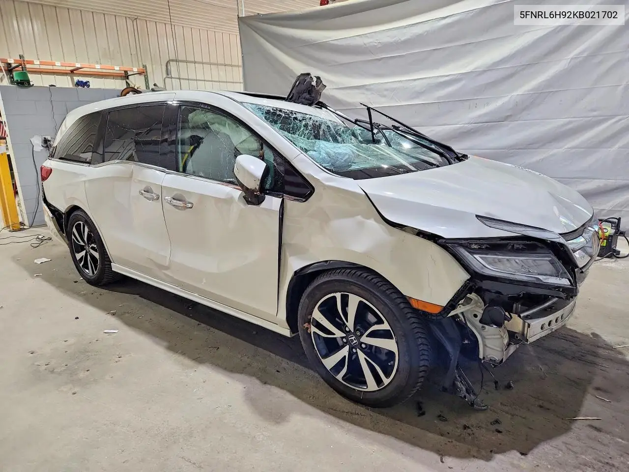 2019 Honda Odyssey Elite VIN: 5FNRL6H92KB021702 Lot: 57723896