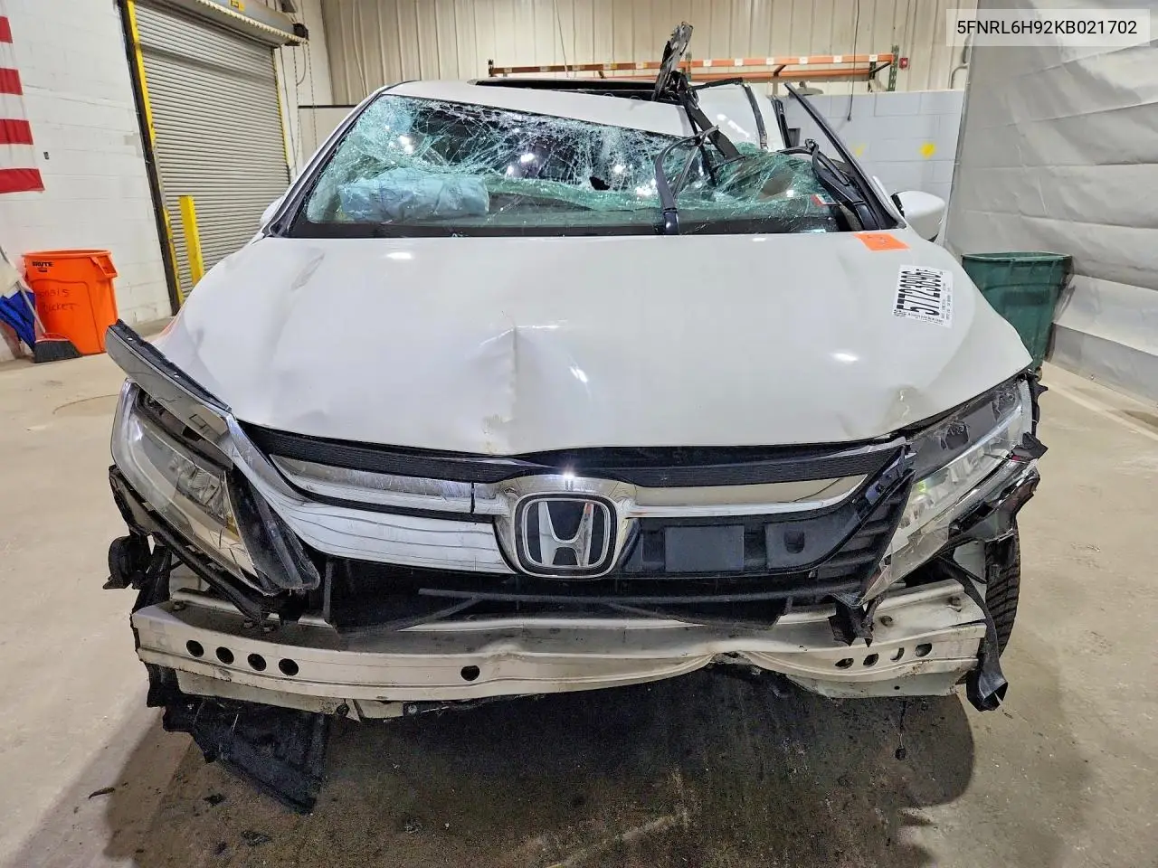 2019 Honda Odyssey Elite VIN: 5FNRL6H92KB021702 Lot: 57723896