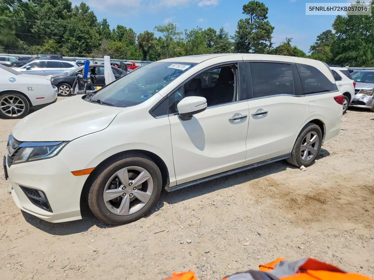 2019 Honda Odyssey Exl VIN: 5FNRL6H72KB057016 Lot: 59219276
