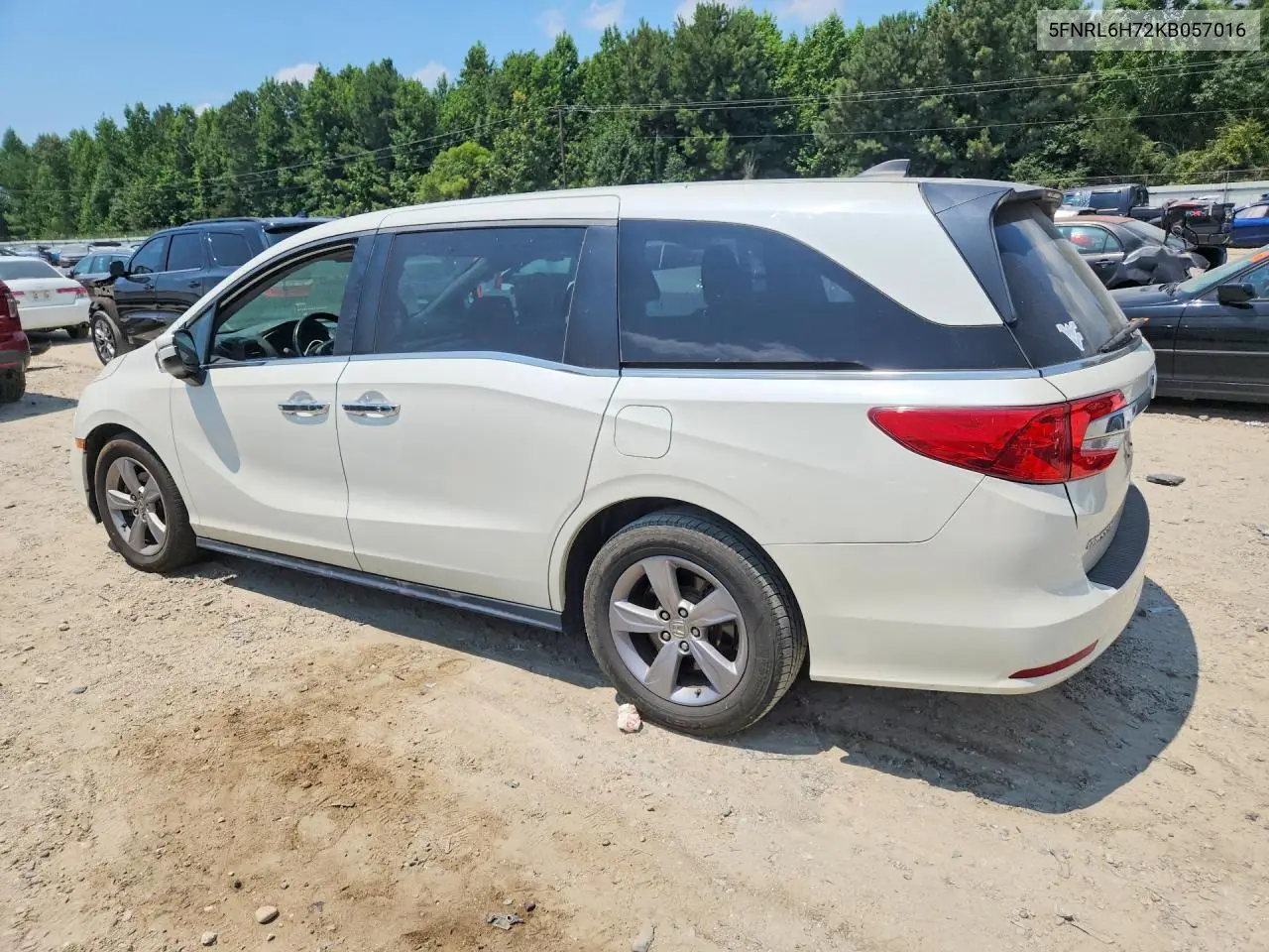 2019 Honda Odyssey Exl VIN: 5FNRL6H72KB057016 Lot: 59219276