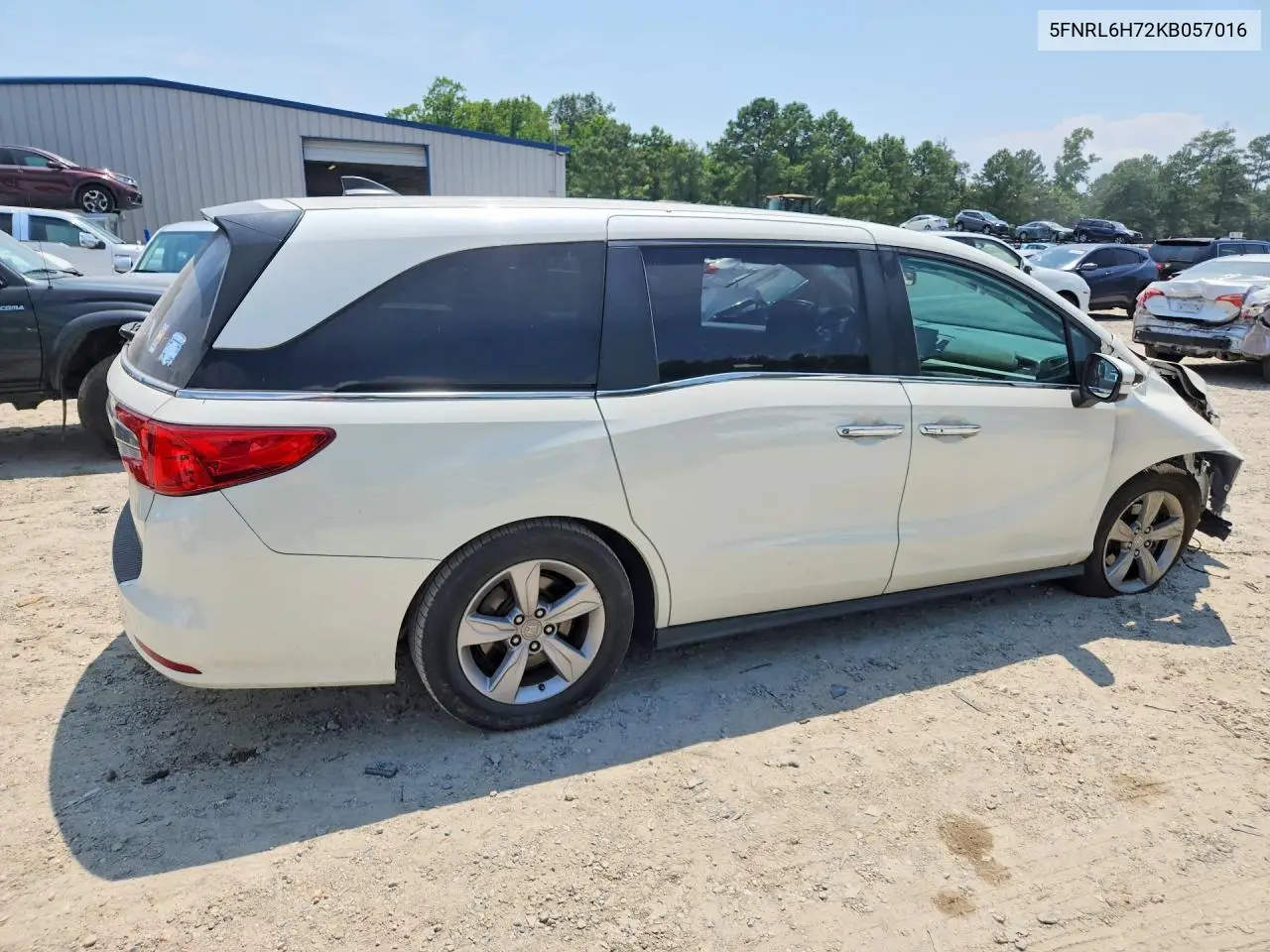 2019 Honda Odyssey Exl VIN: 5FNRL6H72KB057016 Lot: 59219276
