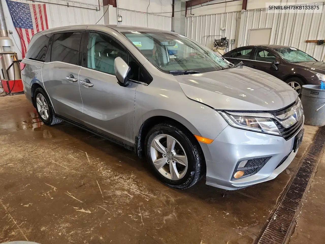 2019 Honda Odyssey Exl VIN: 5FNRL6H73KB133875 Lot: 59698126