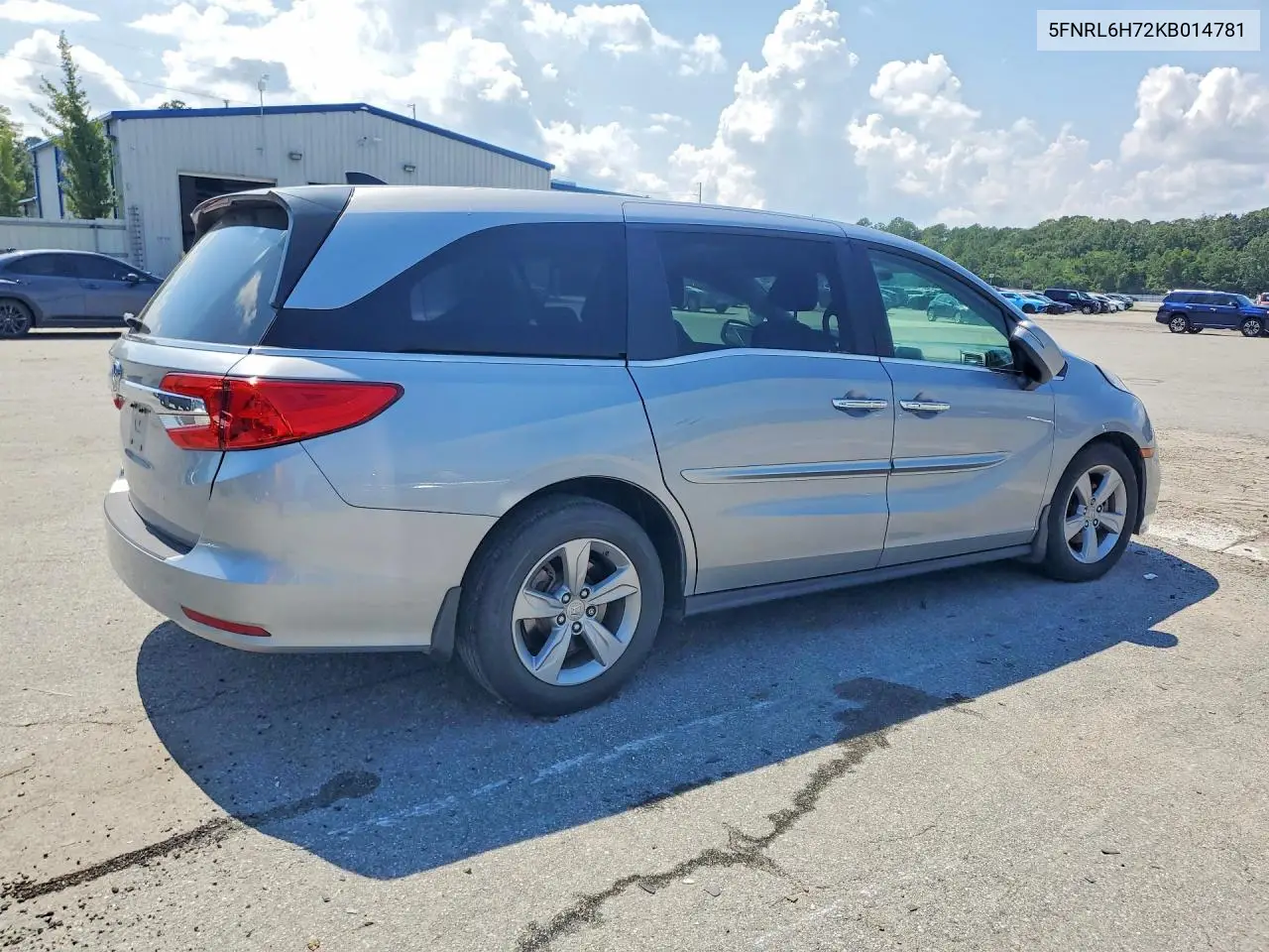 2019 Honda Odyssey Exl VIN: 5FNRL6H72KB014781 Lot: 61158776