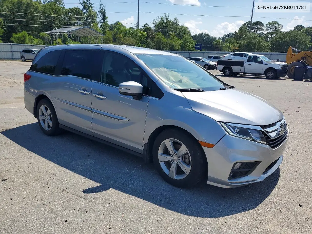 2019 Honda Odyssey Exl VIN: 5FNRL6H72KB014781 Lot: 61158776