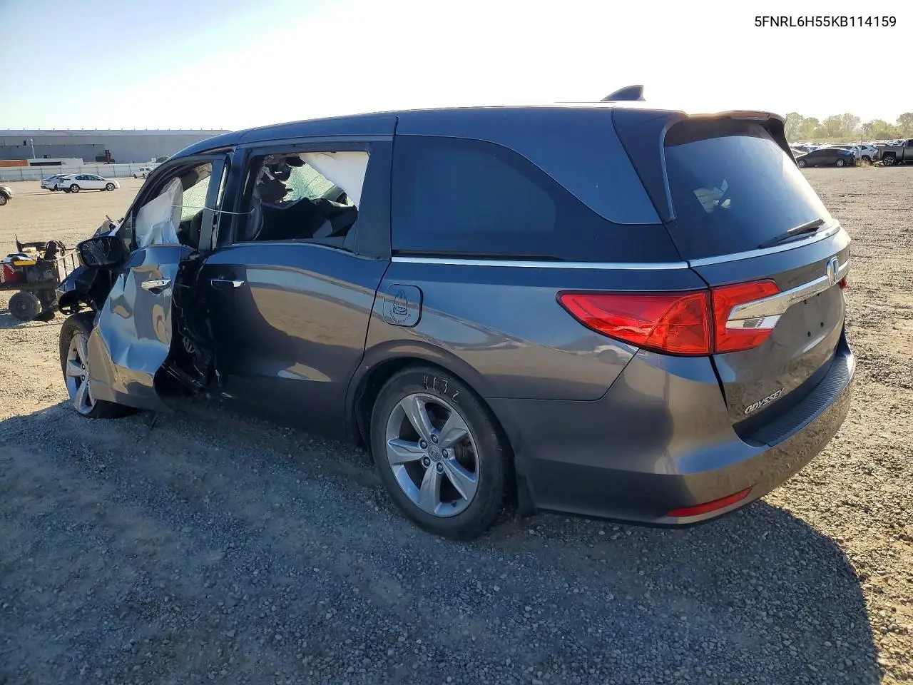 2019 Honda Odyssey Ex VIN: 5FNRL6H55KB114159 Lot: 61415046