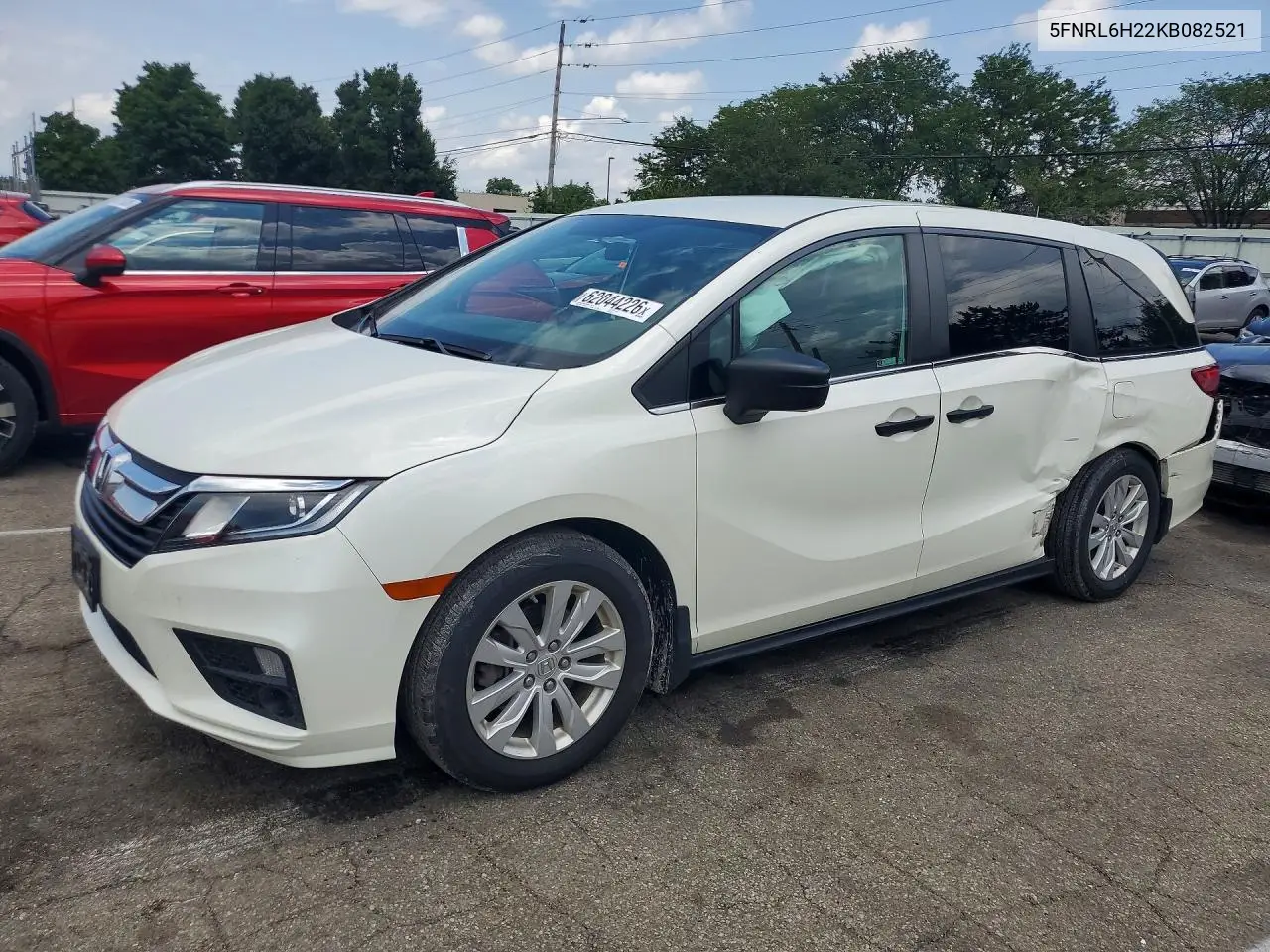 2019 Honda Odyssey Lx VIN: 5FNRL6H22KB082521 Lot: 62044226