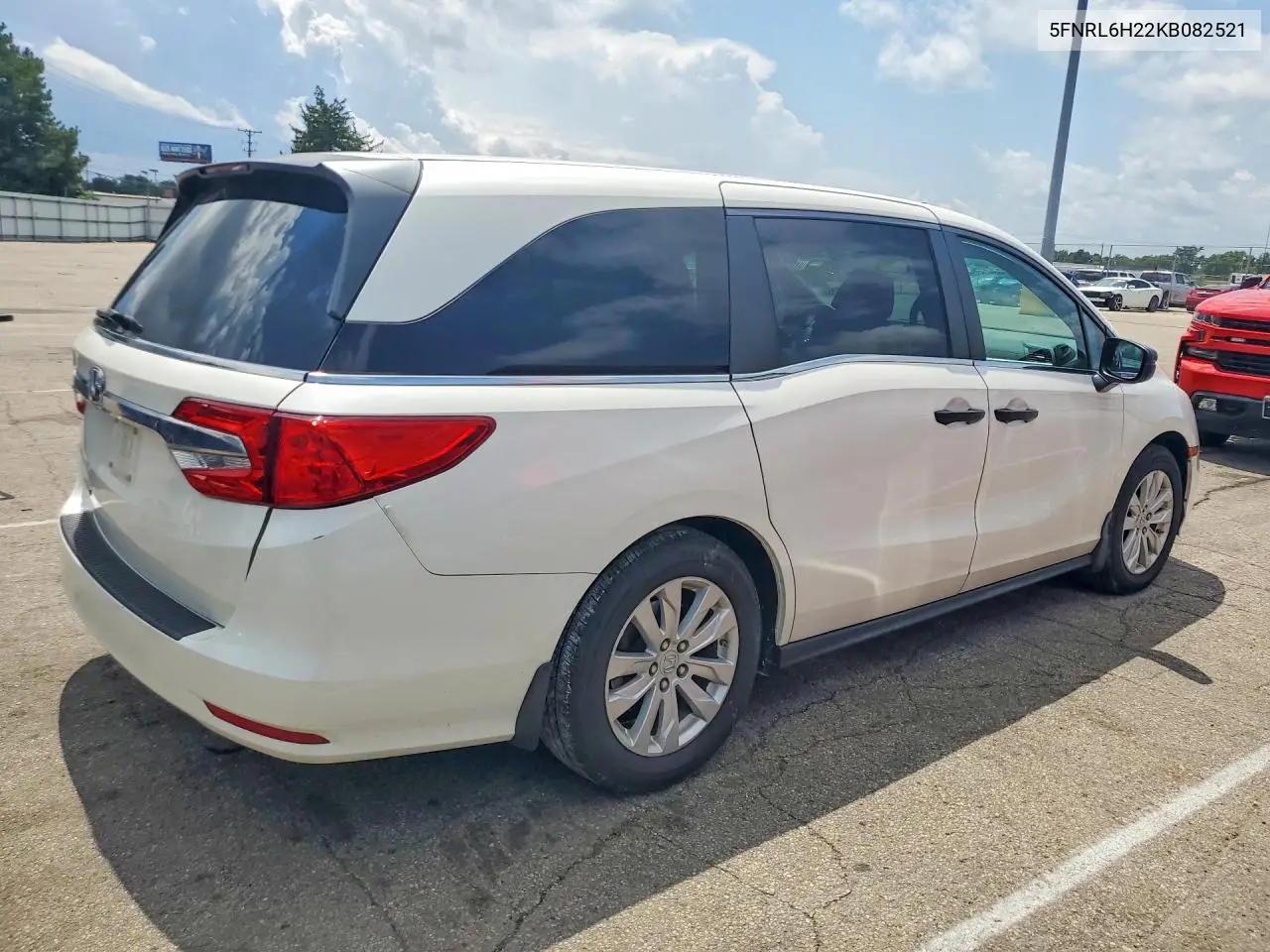 2019 Honda Odyssey Lx VIN: 5FNRL6H22KB082521 Lot: 62044226