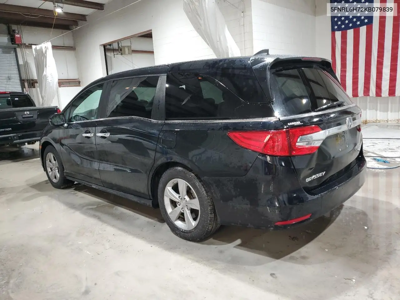 5FNRL6H72KB079839 2019 Honda Odyssey Exl
