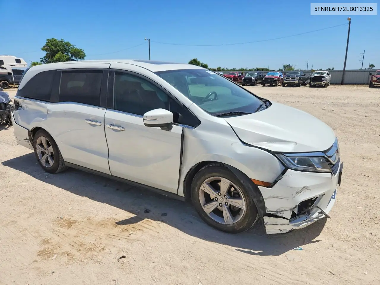 2020 Honda Odyssey Exl VIN: 5FNRL6H72LB013325 Lot: 60093756