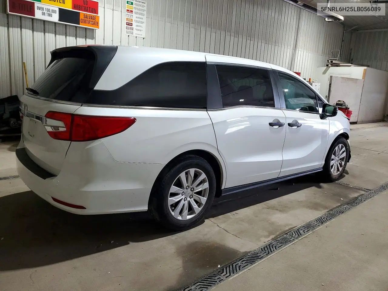 2020 Honda Odyssey Lx VIN: 5FNRL6H25LB056089 Lot: 61122966