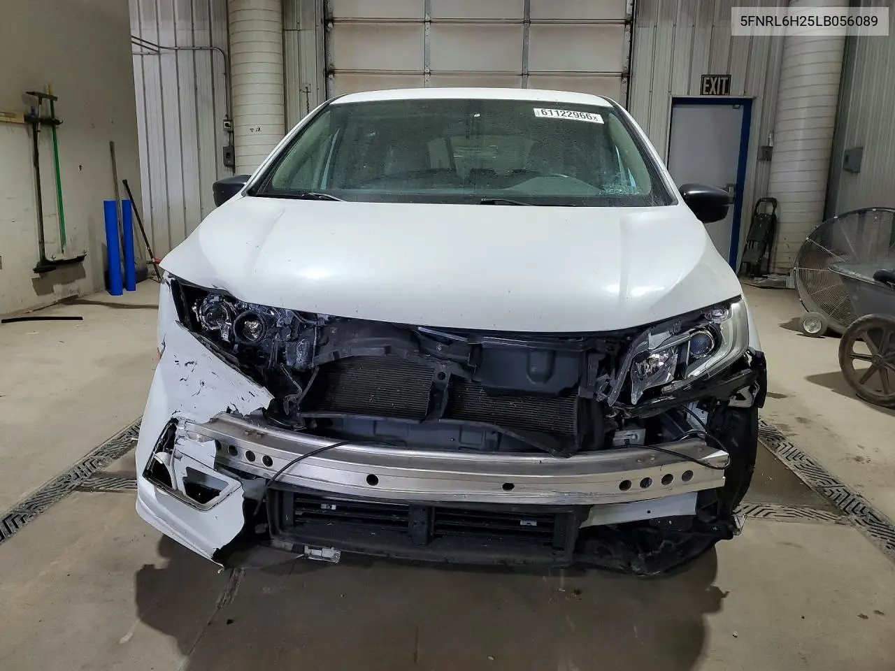2020 Honda Odyssey Lx VIN: 5FNRL6H25LB056089 Lot: 61122966