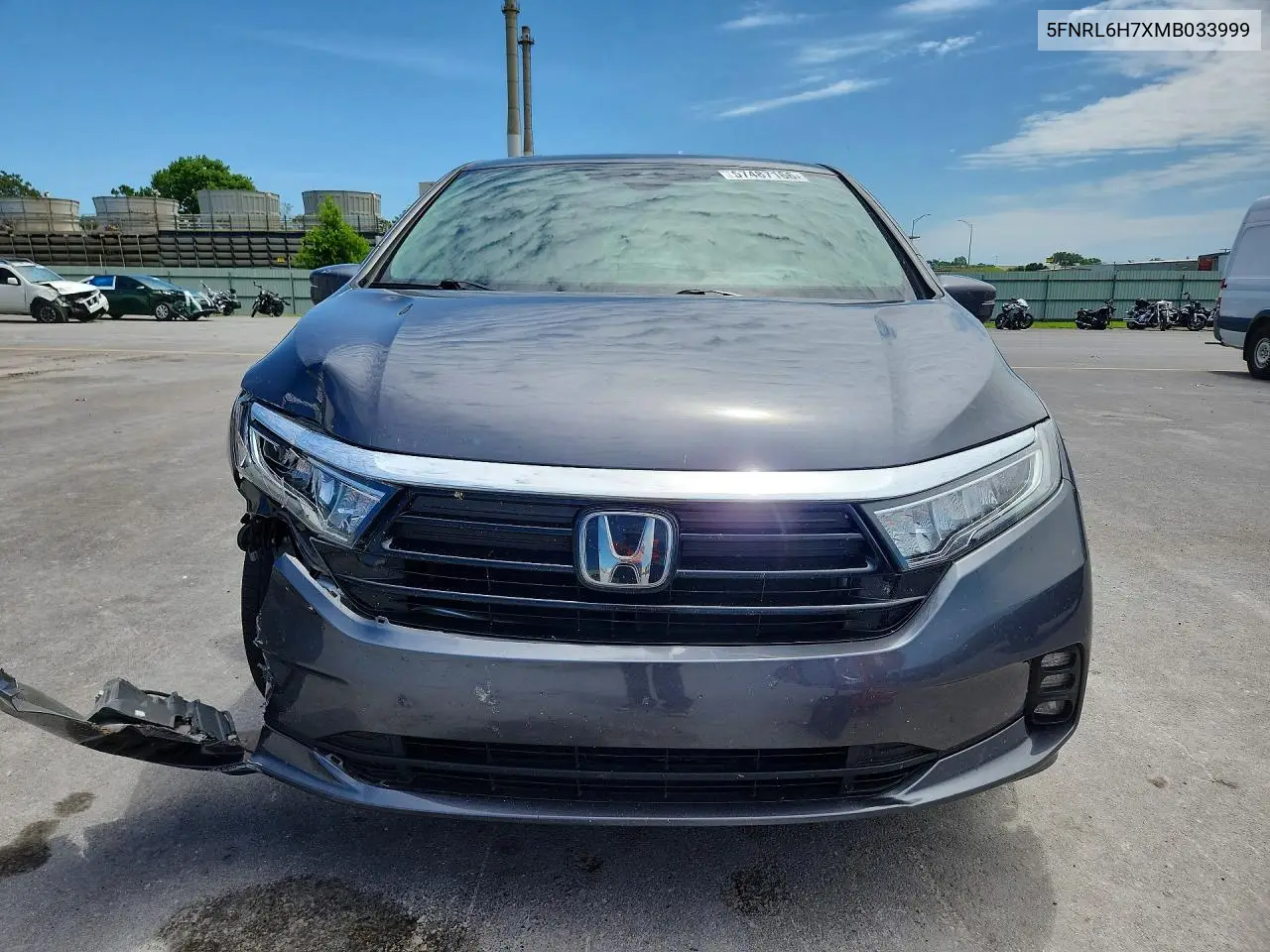 2021 Honda Odyssey Exl VIN: 5FNRL6H7XMB033999 Lot: 57487166