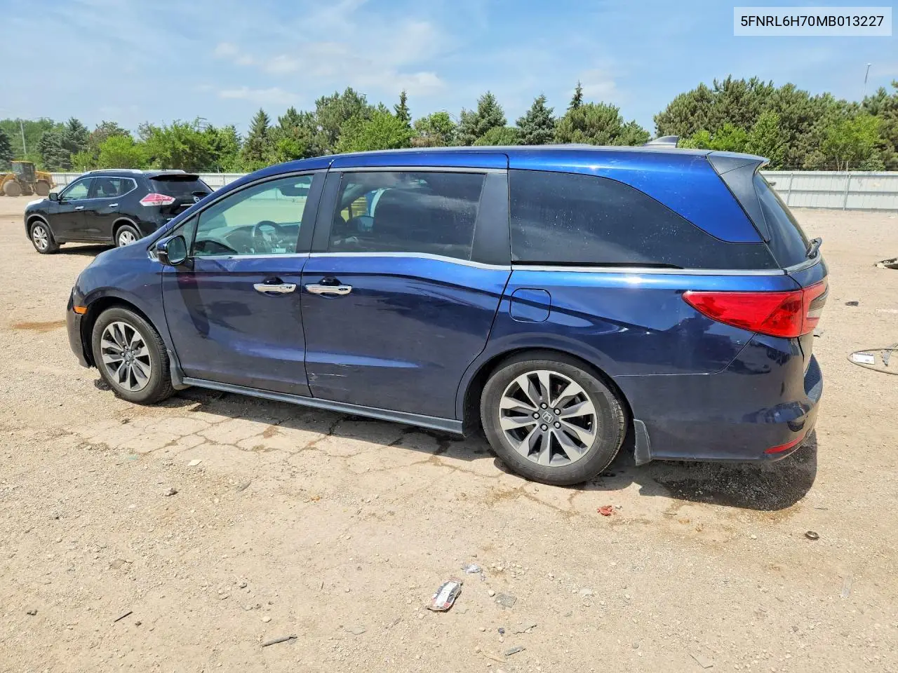2021 Honda Odyssey Exl VIN: 5FNRL6H70MB013227 Lot: 58137396