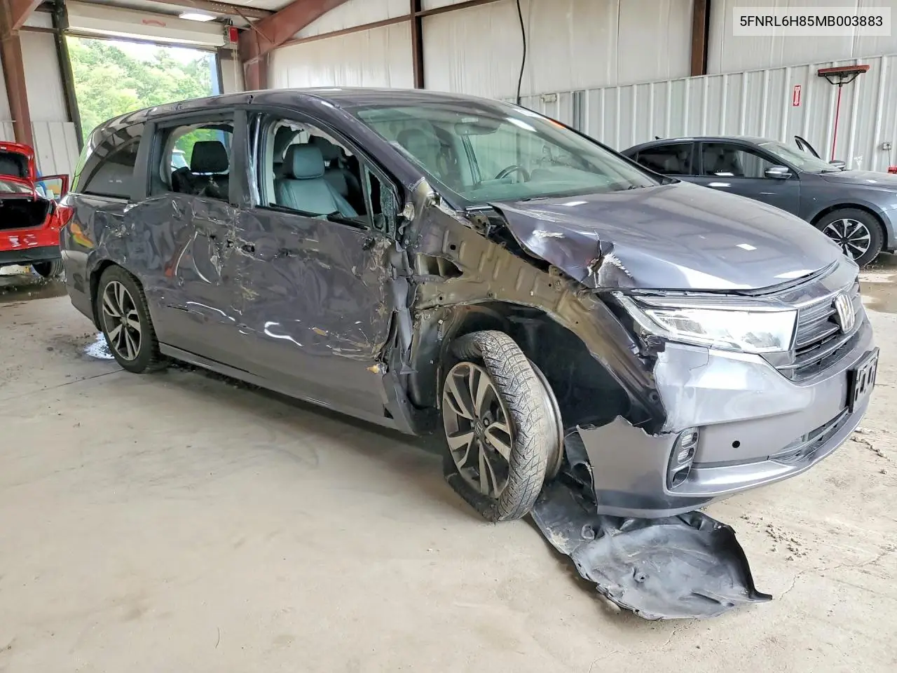 2021 Honda Odyssey Touring VIN: 5FNRL6H85MB003883 Lot: 60249136