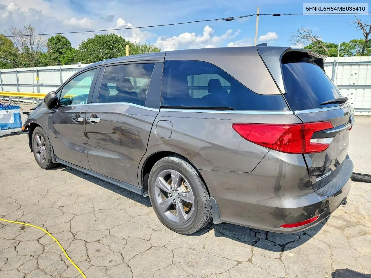 2021 Honda Odyssey Ex VIN: 5FNRL6H54MB035410 Lot: 60506116