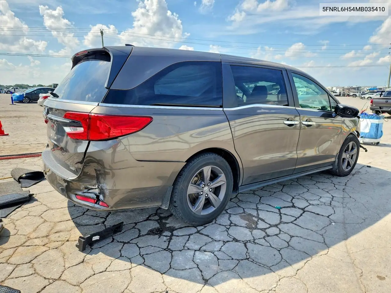 2021 Honda Odyssey Ex VIN: 5FNRL6H54MB035410 Lot: 60506116