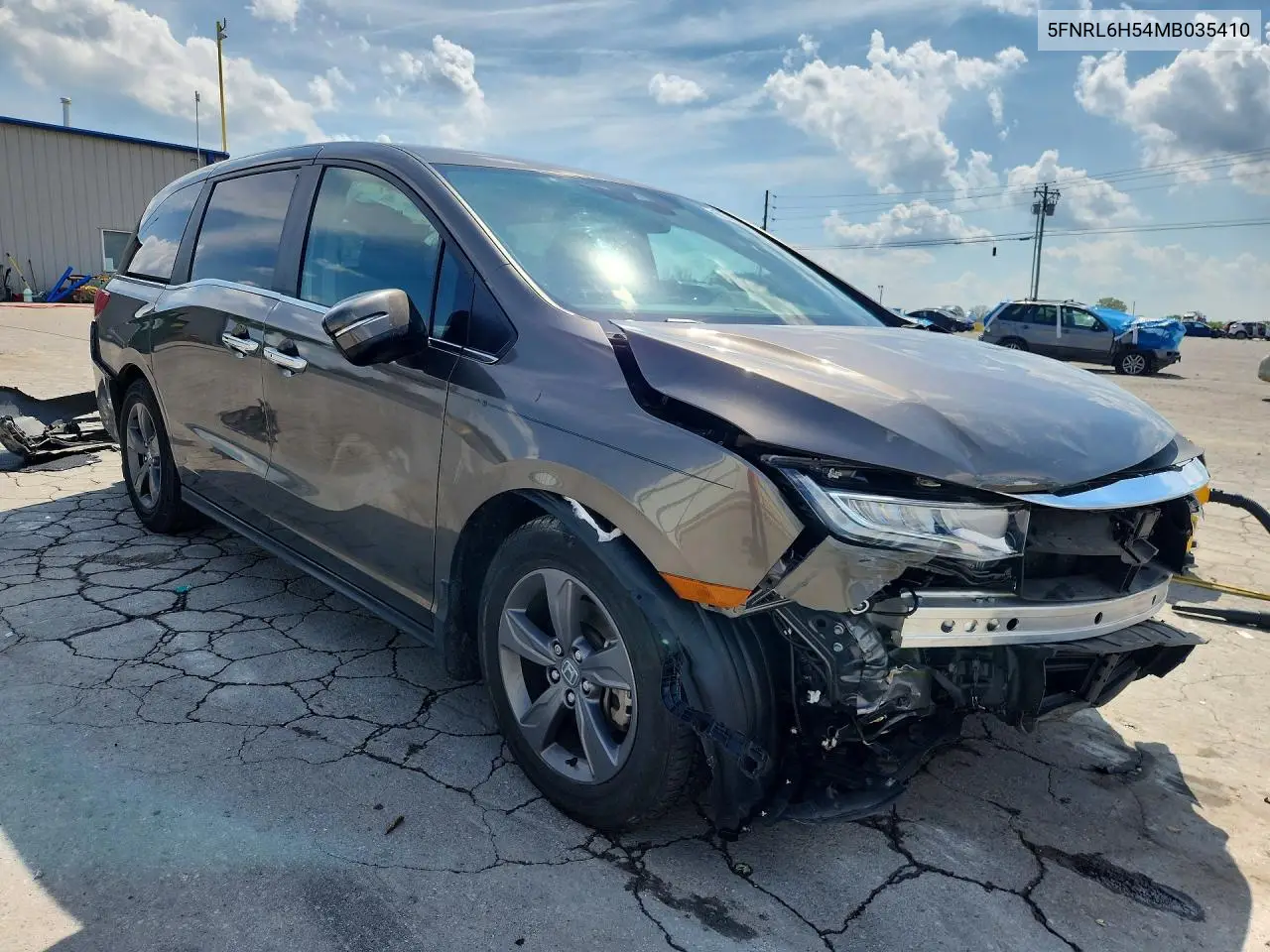 2021 Honda Odyssey Ex VIN: 5FNRL6H54MB035410 Lot: 60506116