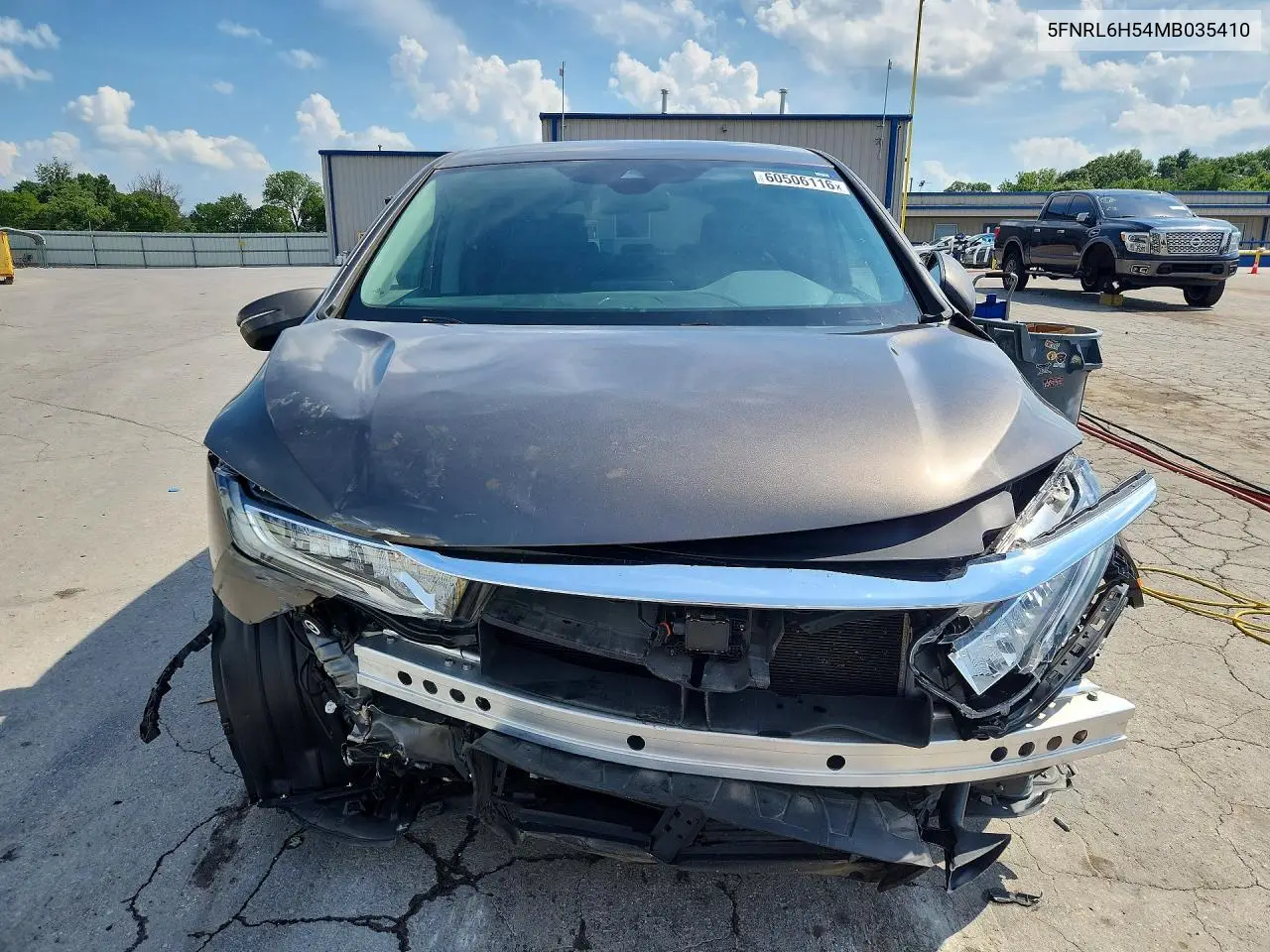 2021 Honda Odyssey Ex VIN: 5FNRL6H54MB035410 Lot: 60506116