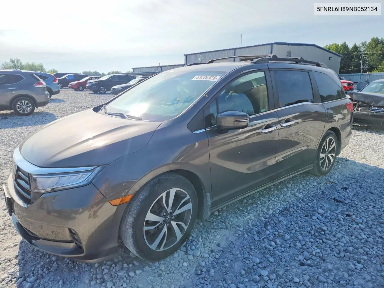 2022 Honda Odyssey Touring VIN: 5FNRL6H89NB052134 Lot: 61026626
