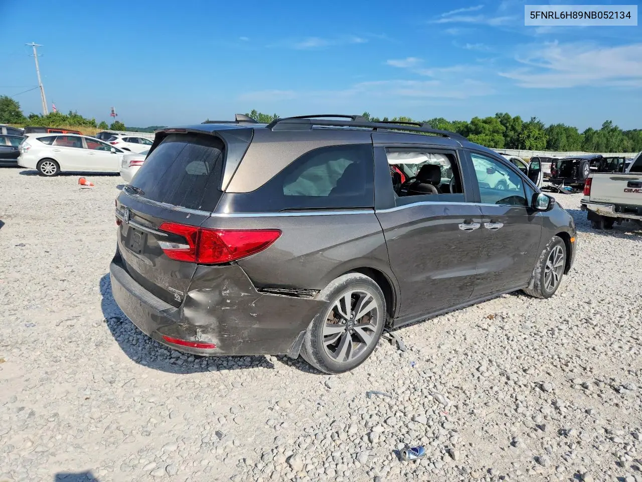 2022 Honda Odyssey Touring VIN: 5FNRL6H89NB052134 Lot: 61026626