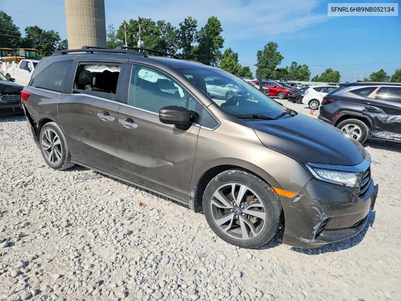2022 Honda Odyssey Touring VIN: 5FNRL6H89NB052134 Lot: 61026626