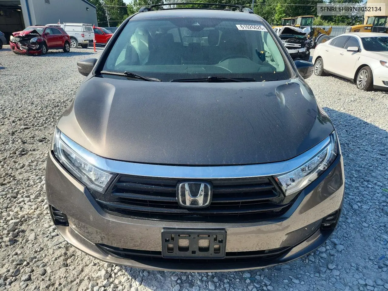 2022 Honda Odyssey Touring VIN: 5FNRL6H89NB052134 Lot: 61026626