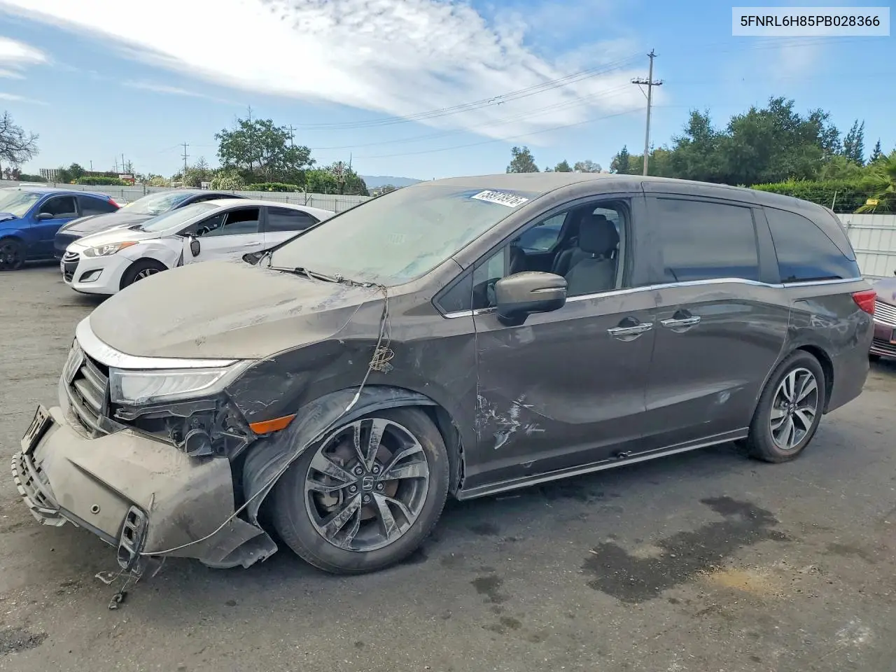 2023 Honda Odyssey Touring VIN: 5FNRL6H85PB028366 Lot: 58978976
