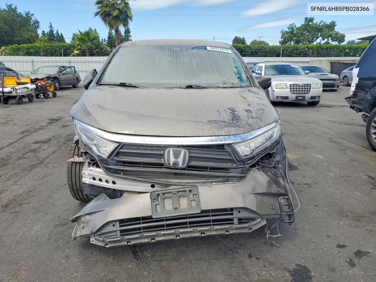 2023 Honda Odyssey Touring VIN: 5FNRL6H85PB028366 Lot: 58978976