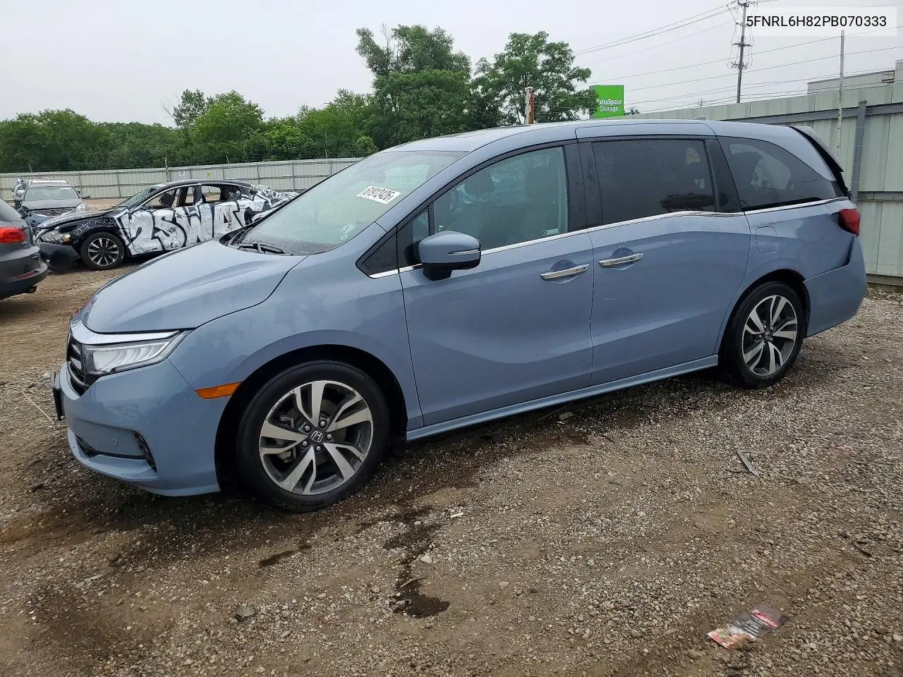 2023 Honda Odyssey Touring VIN: 5FNRL6H82PB070333 Lot: 61912426