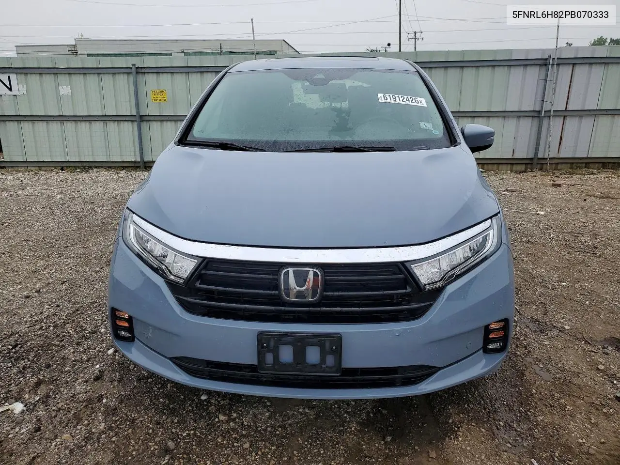 2023 Honda Odyssey Touring VIN: 5FNRL6H82PB070333 Lot: 61912426