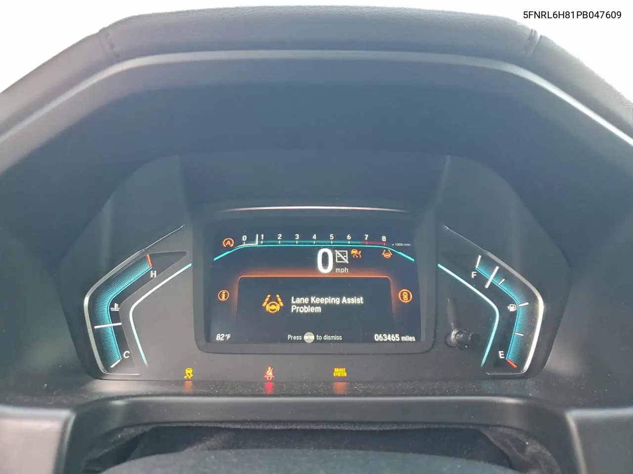 5FNRL6H81PB047609 2023 Honda Odyssey Touring