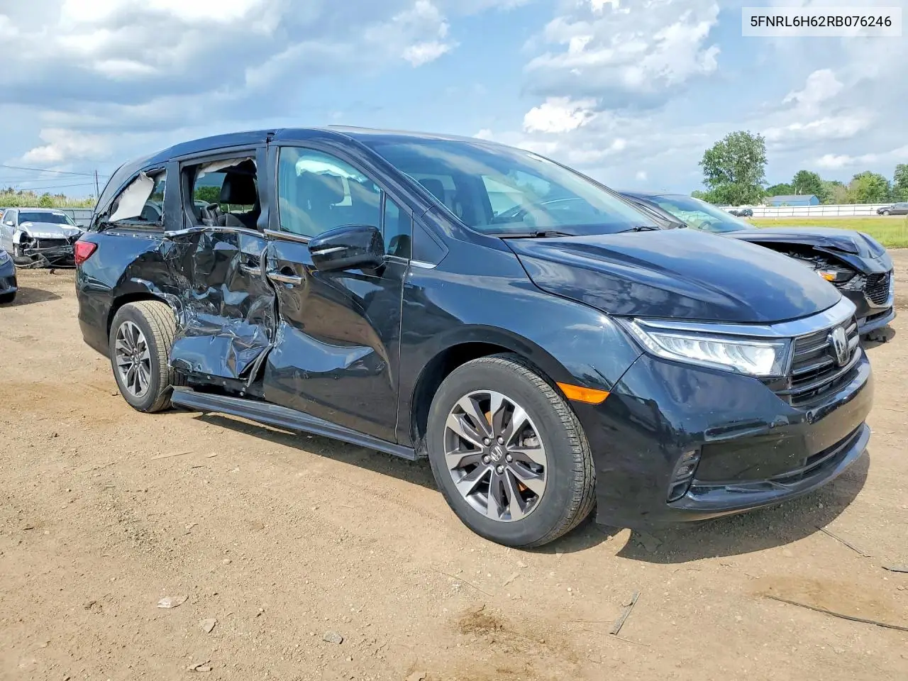 2024 Honda Odyssey Exl VIN: 5FNRL6H62RB076246 Lot: 56832806