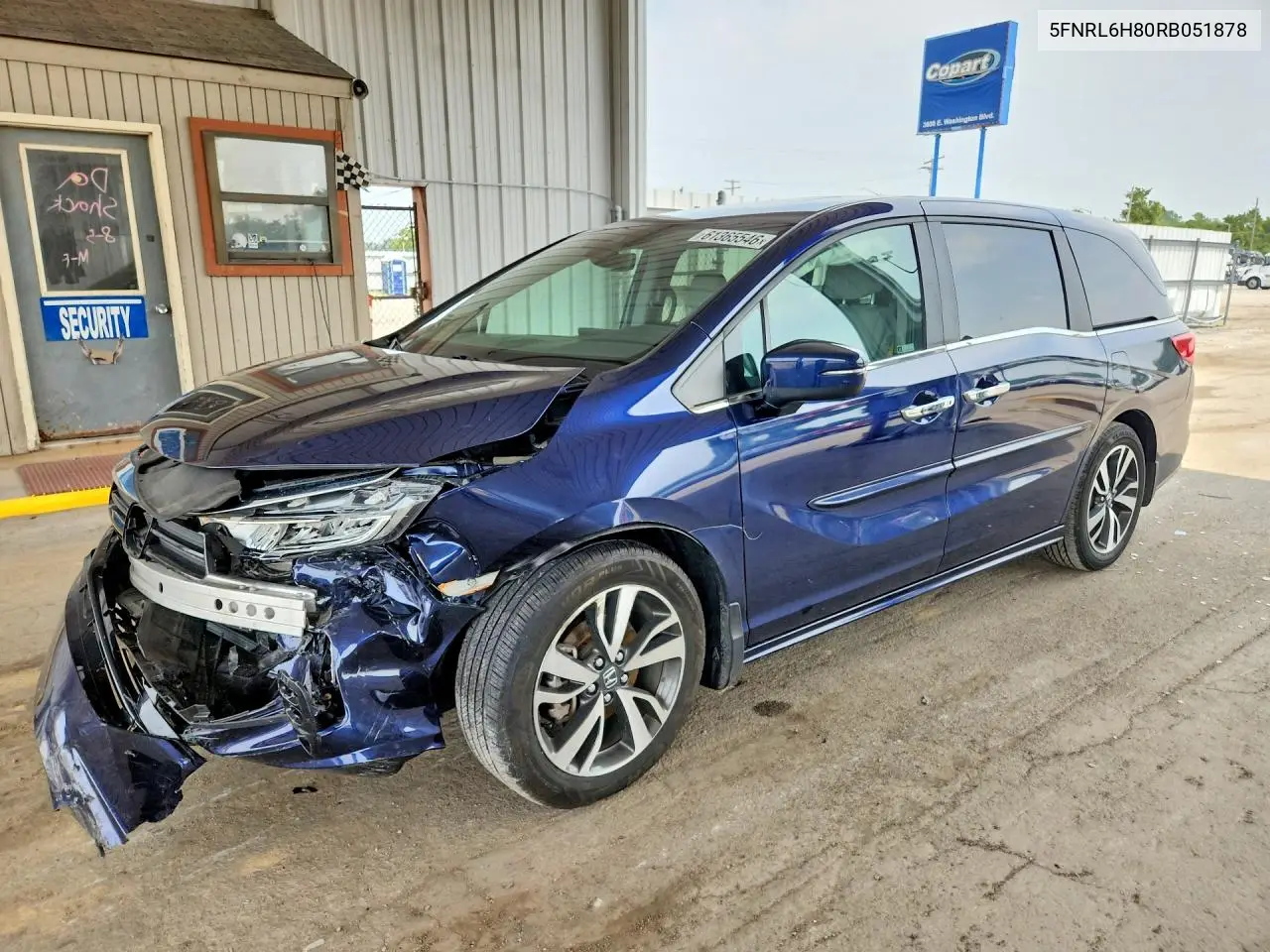 2024 Honda Odyssey Touring VIN: 5FNRL6H80RB051878 Lot: 61365546