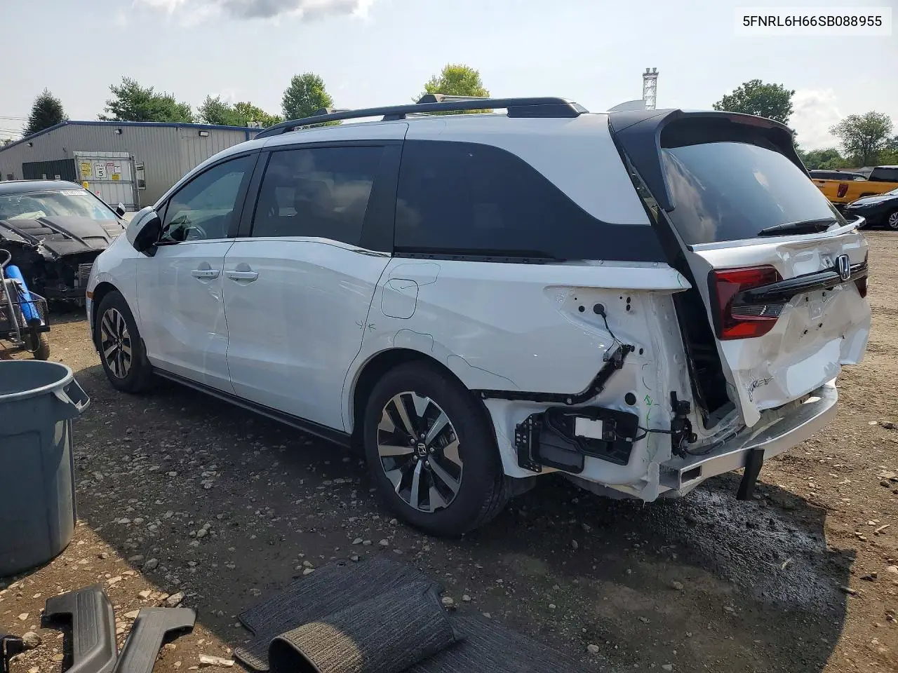 2025 Honda Odyssey Exl VIN: 5FNRL6H66SB088955 Lot: 61356556
