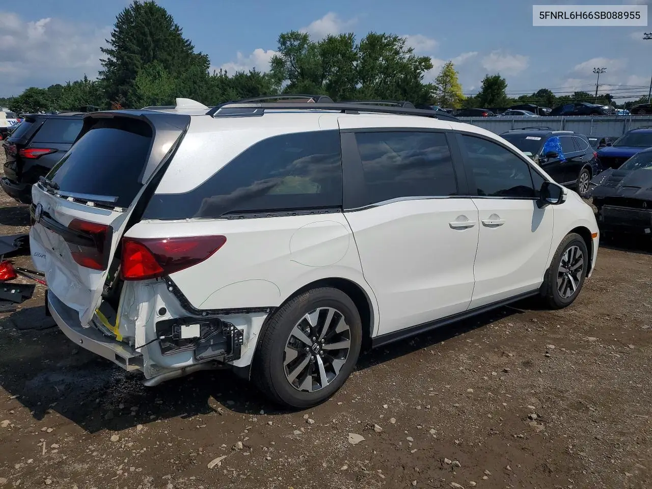 2025 Honda Odyssey Exl VIN: 5FNRL6H66SB088955 Lot: 61356556