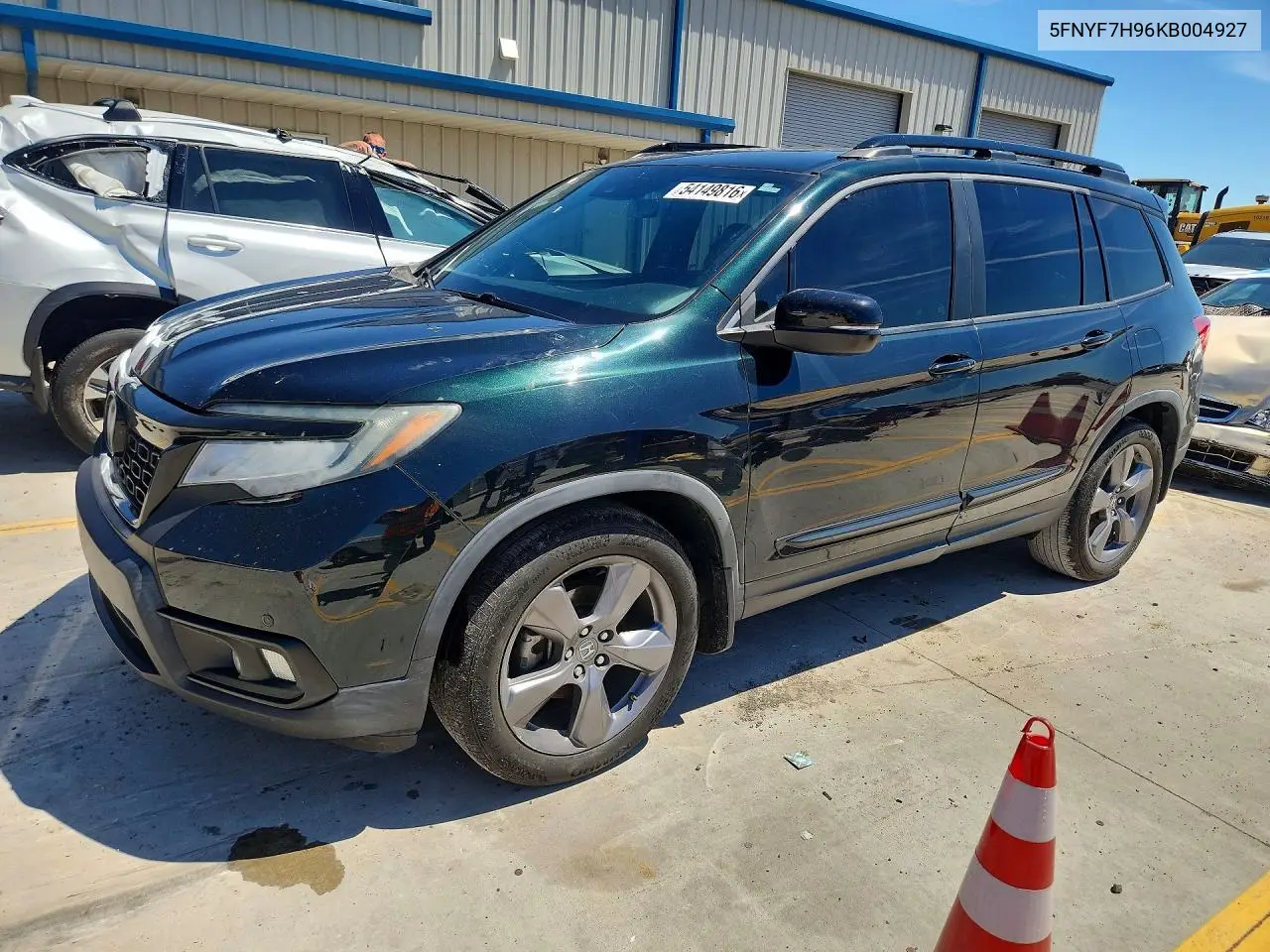 2019 Honda Passport Touring VIN: 5FNYF7H96KB004927 Lot: 54149816