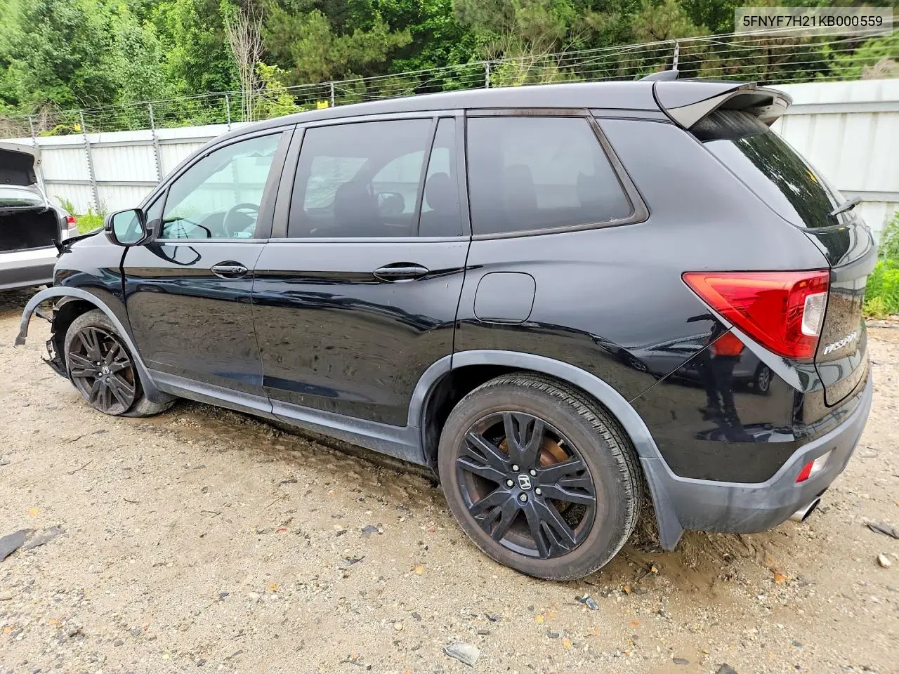2019 Honda Passport Sport VIN: 5FNYF7H21KB000559 Lot: 54723756