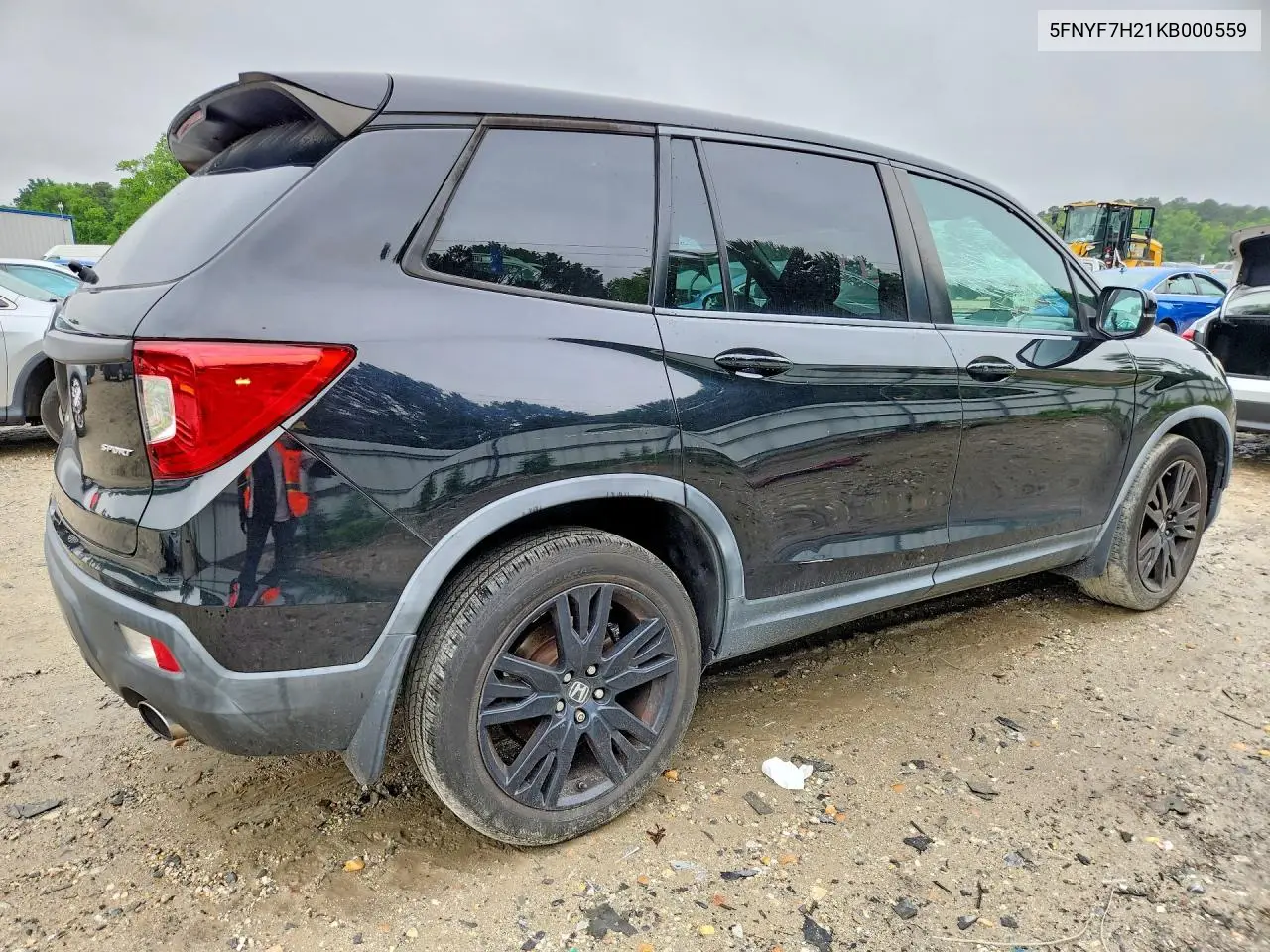 2019 Honda Passport Sport VIN: 5FNYF7H21KB000559 Lot: 54723756