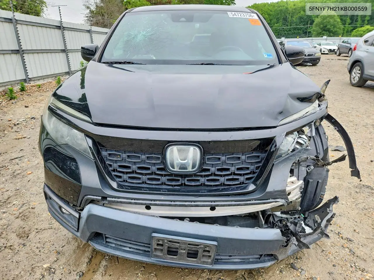 2019 Honda Passport Sport VIN: 5FNYF7H21KB000559 Lot: 54723756