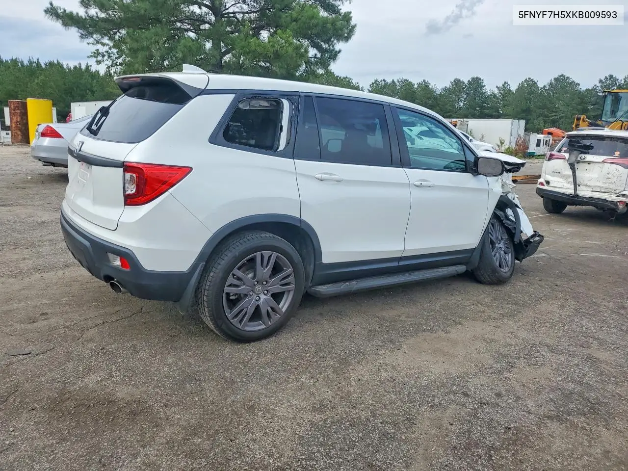 2019 Honda Passport Exl VIN: 5FNYF7H5XKB009593 Lot: 55027716