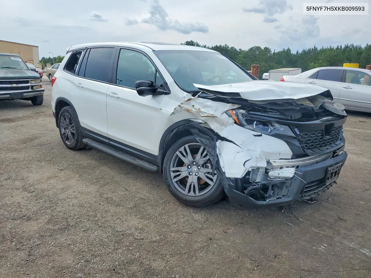 2019 Honda Passport Exl VIN: 5FNYF7H5XKB009593 Lot: 55027716