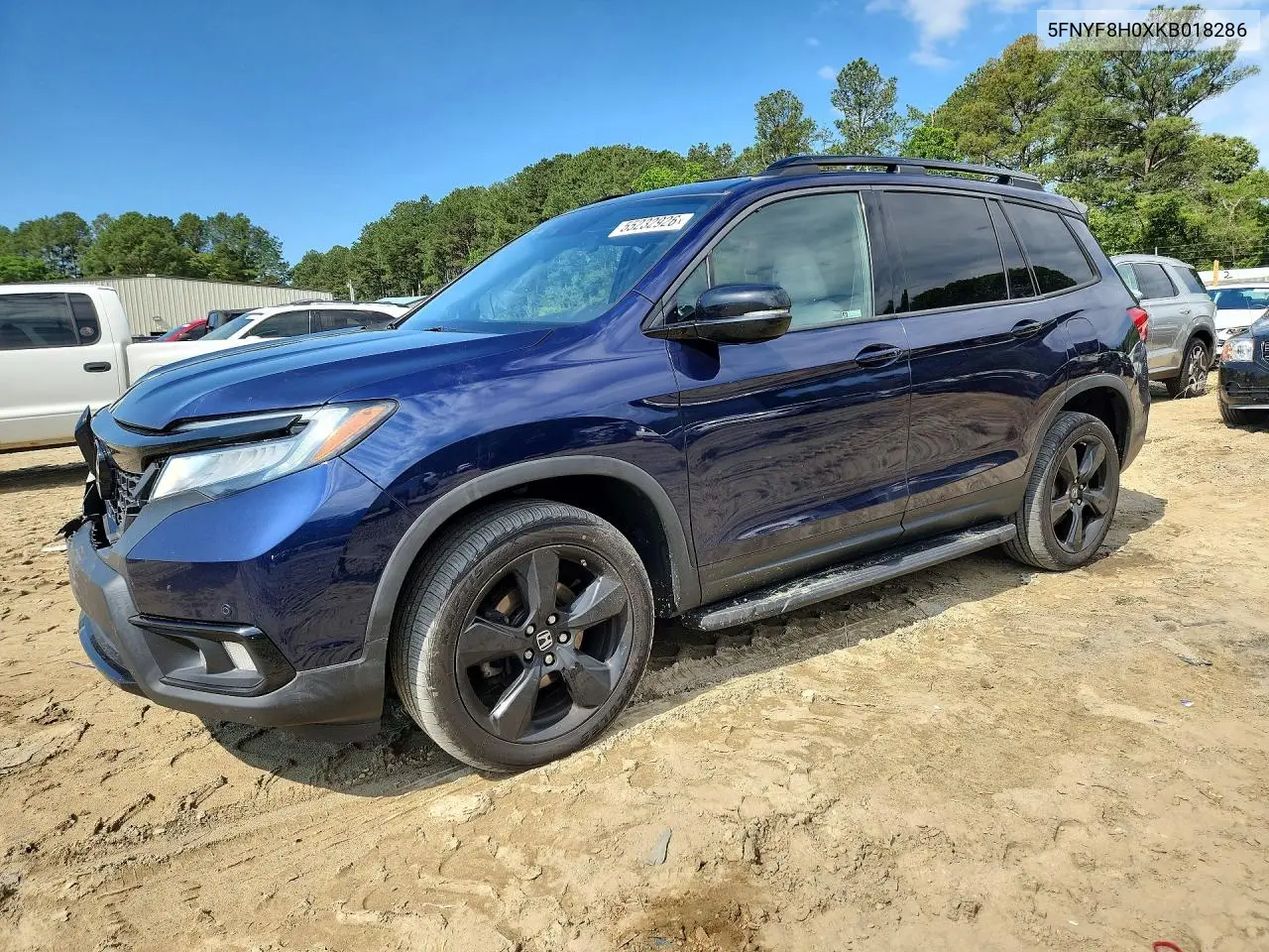 2019 Honda Passport Elite VIN: 5FNYF8H0XKB018286 Lot: 55232926