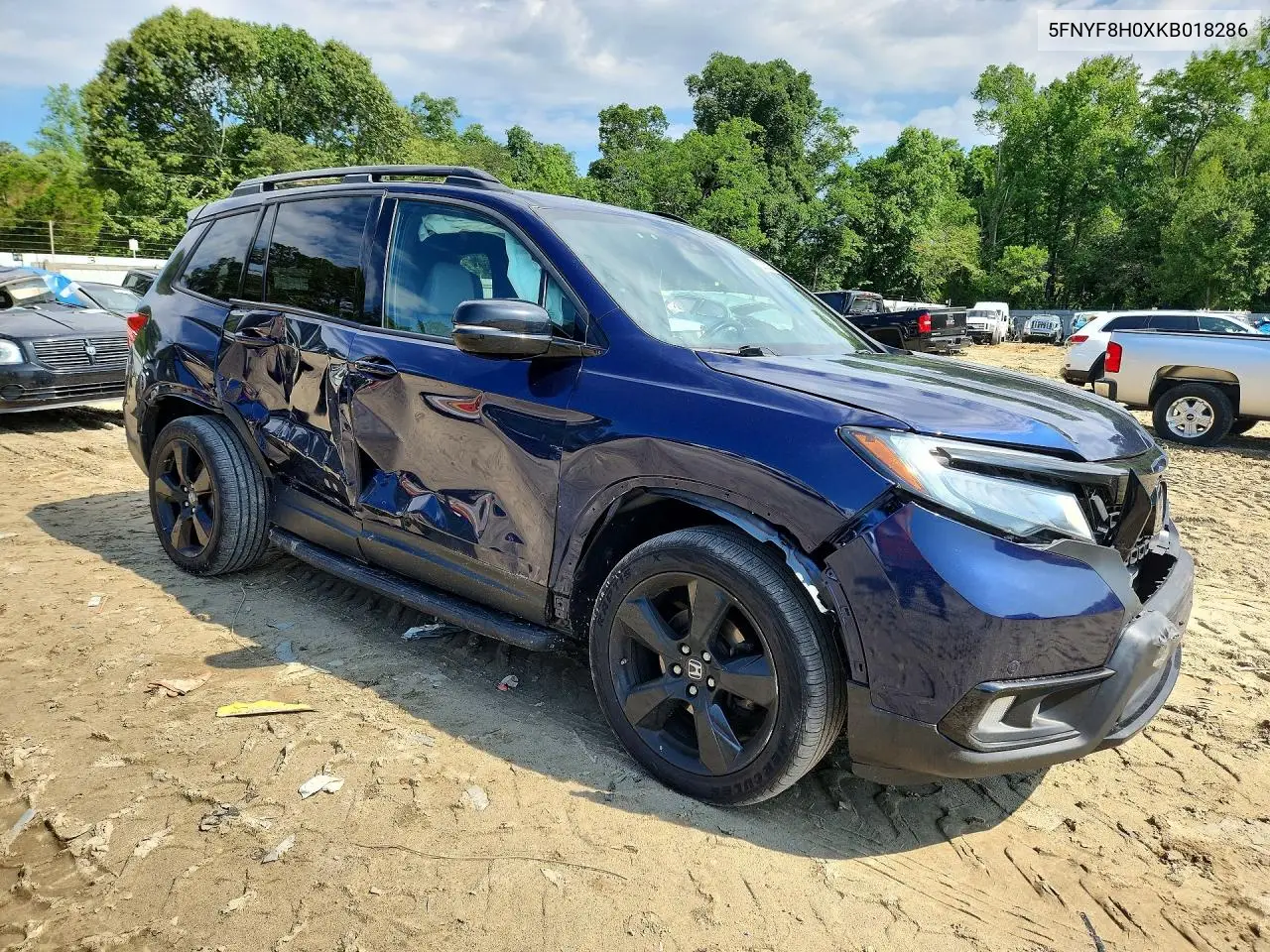 2019 Honda Passport Elite VIN: 5FNYF8H0XKB018286 Lot: 55232926