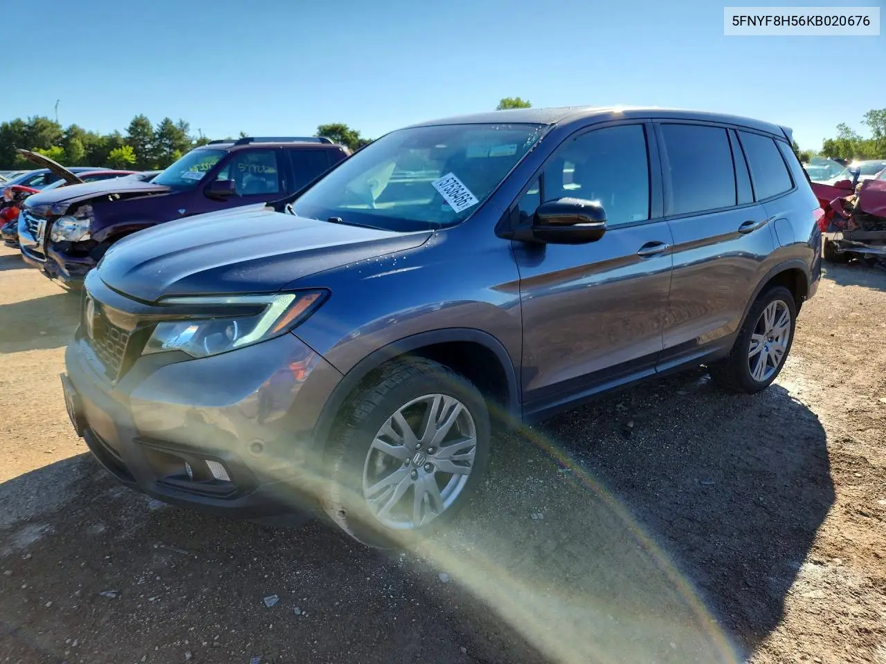 2019 Honda Passport Exl VIN: 5FNYF8H56KB020676 Lot: 57536466