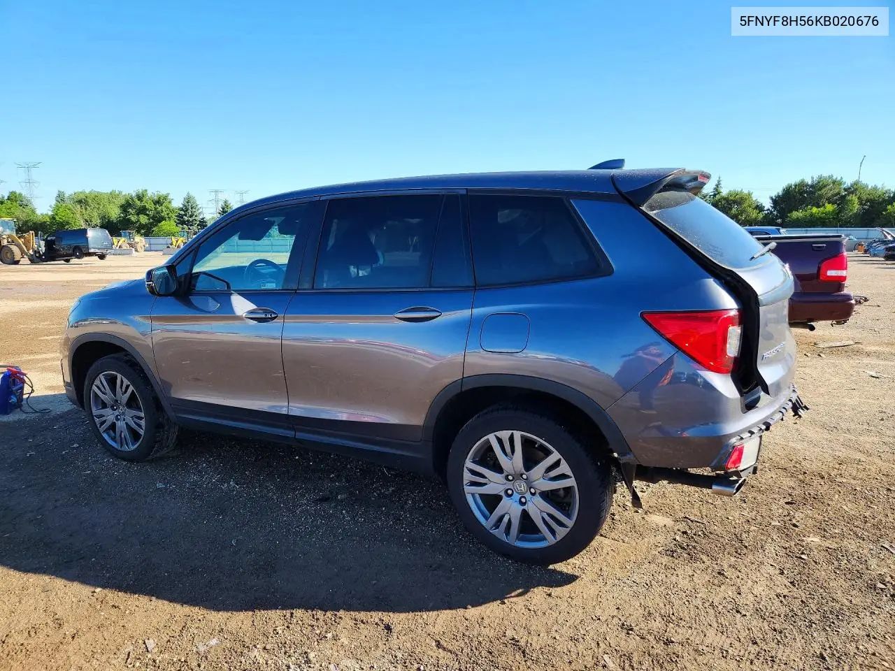 2019 Honda Passport Exl VIN: 5FNYF8H56KB020676 Lot: 57536466