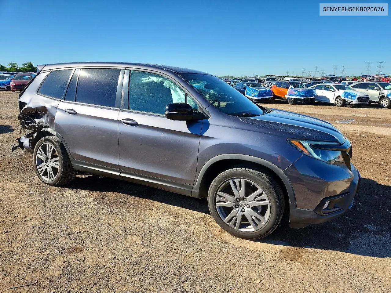 2019 Honda Passport Exl VIN: 5FNYF8H56KB020676 Lot: 57536466
